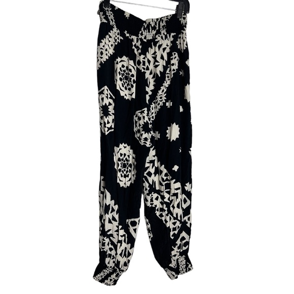 Anthropologie Aniya Black Joggers balloon Pants Size S bohemian elastic waist - Picture 4 of 6